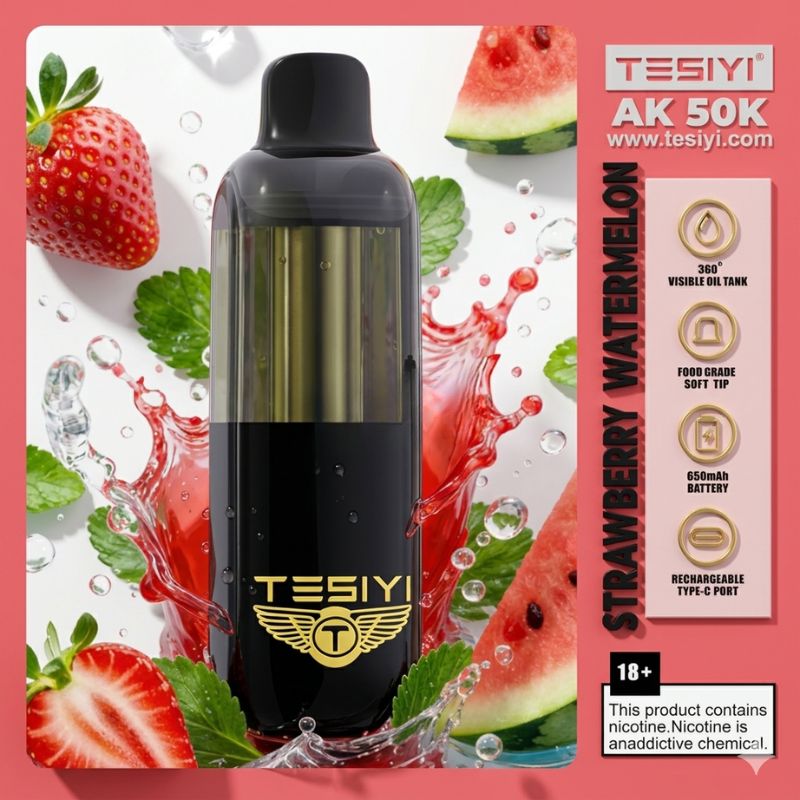 Tesiyi Ak 50000 Puffs Strawberry Watermelon