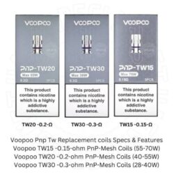 Voopoo PnP TW Replacement Coils in Dubai